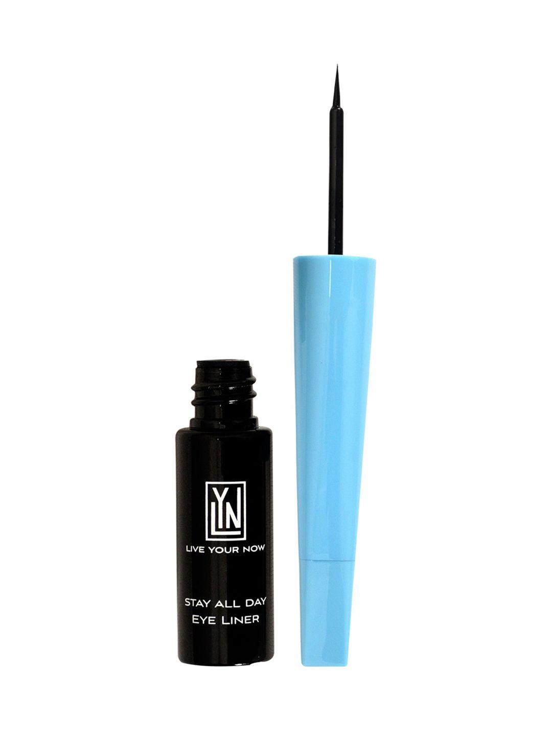lyn live your now stay all day long lasting eye liner 6.5 ml - black