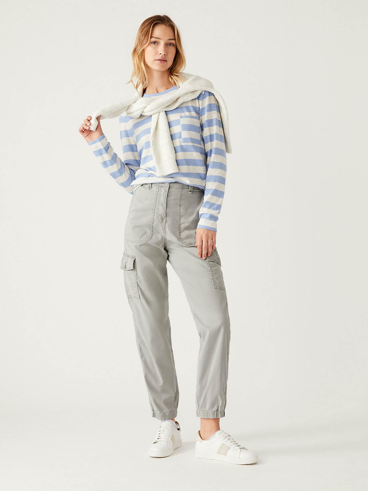 lyocell rich cargo tea dyed trousers