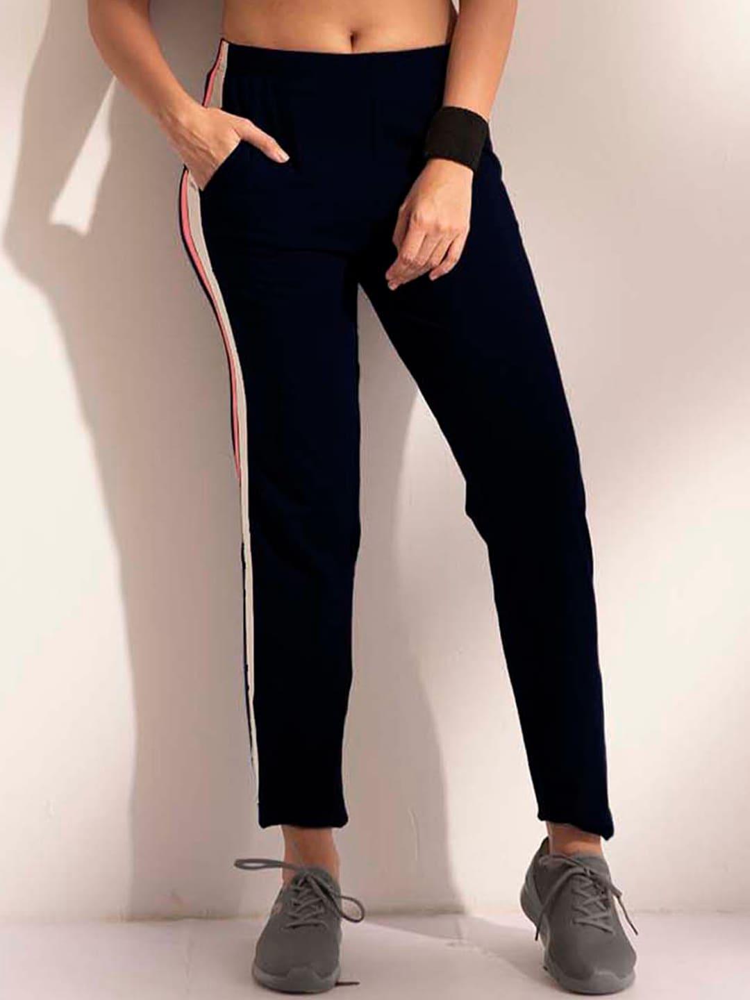 lyra women anti odour cotton relaxed-fit track pants