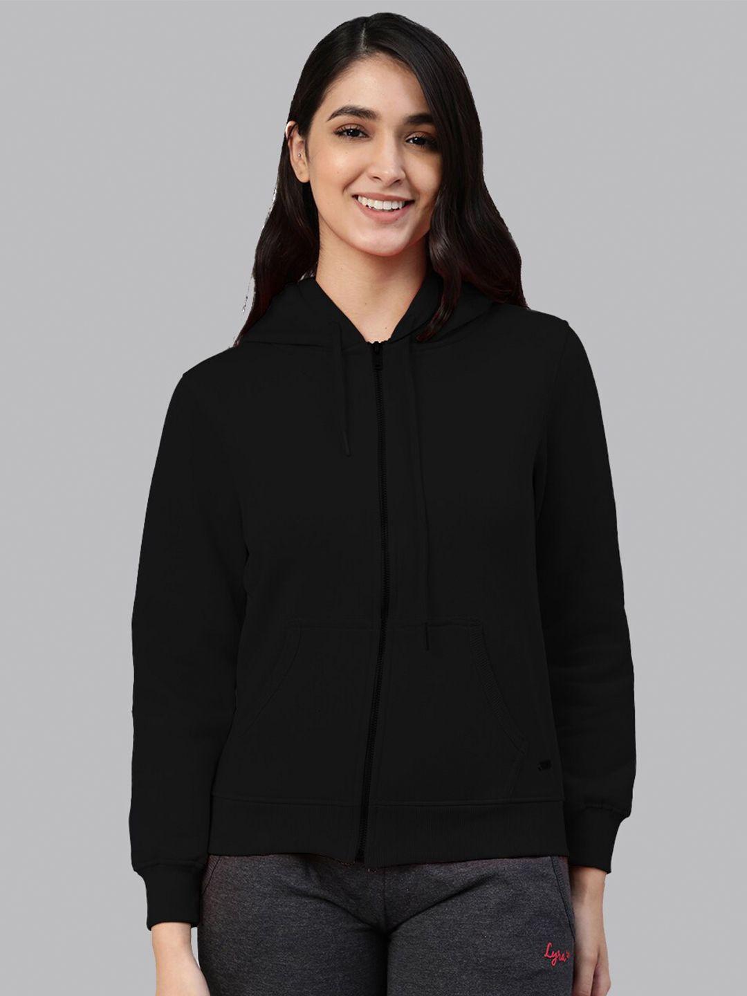 lyra women black hooded sweatshirt