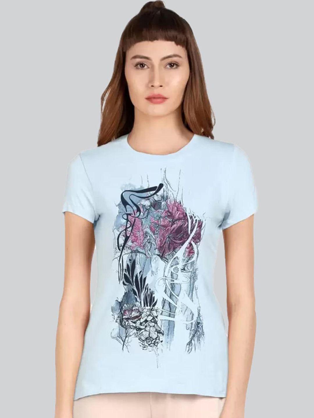 lyra women graphic printed cotton t-shirt