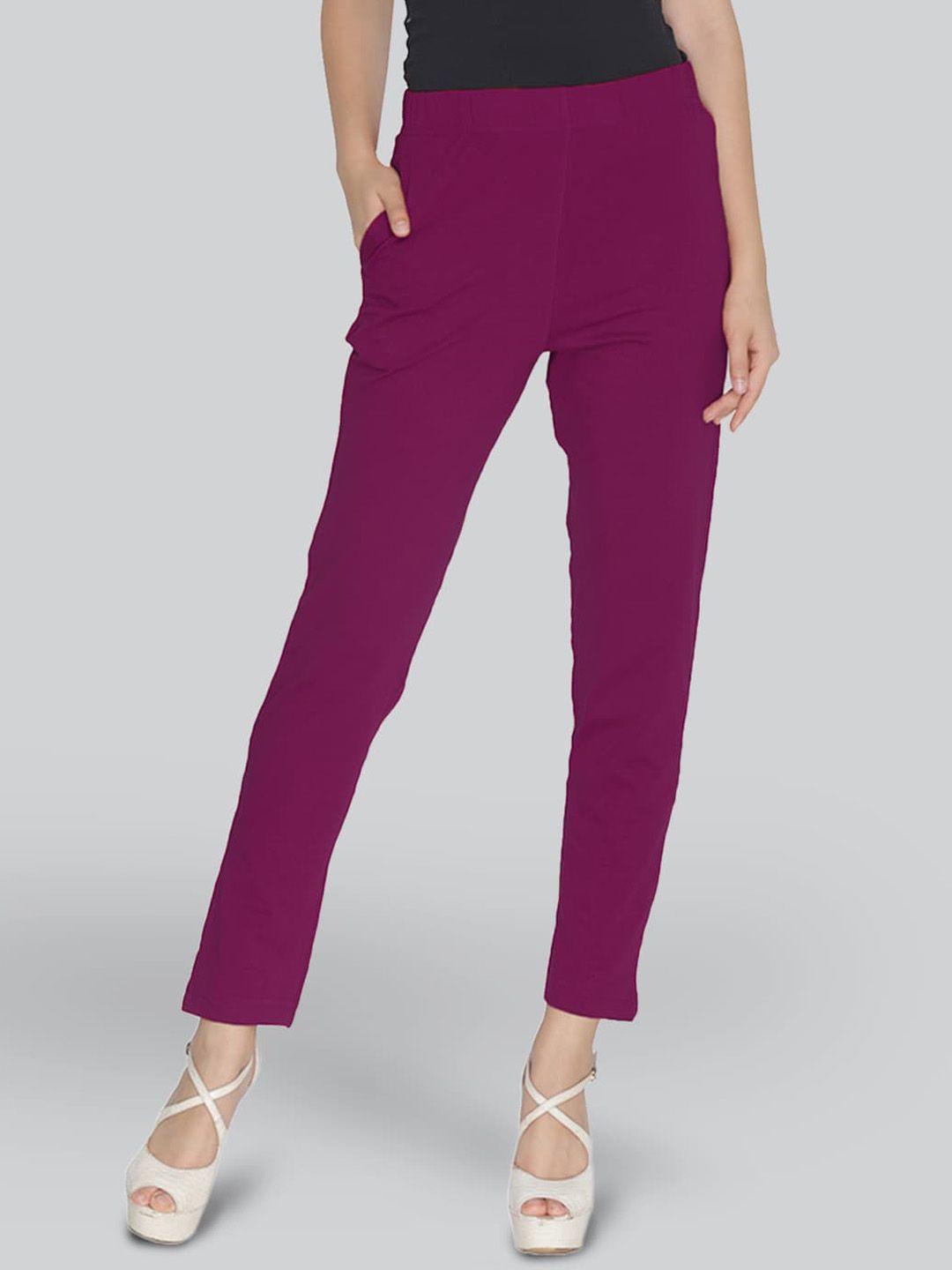 lyra women mid-rise original cotton trousers