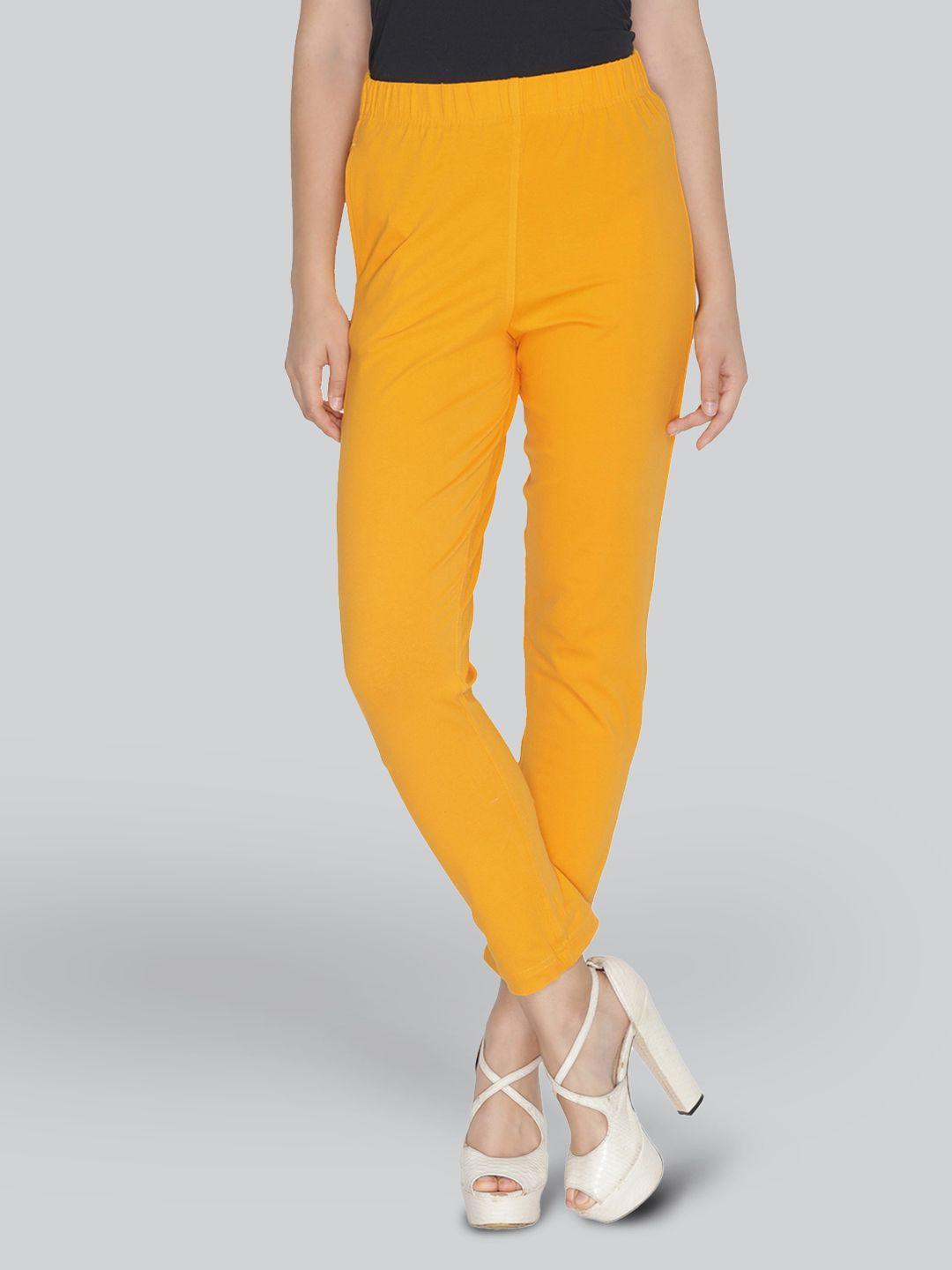 lyra women mustard smart solid trouser
