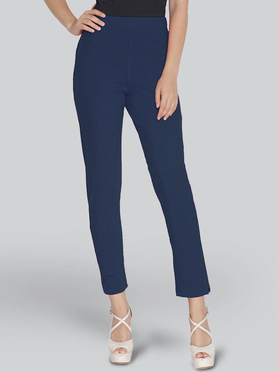 lyra women original regular fit mid-rise cotton trousers
