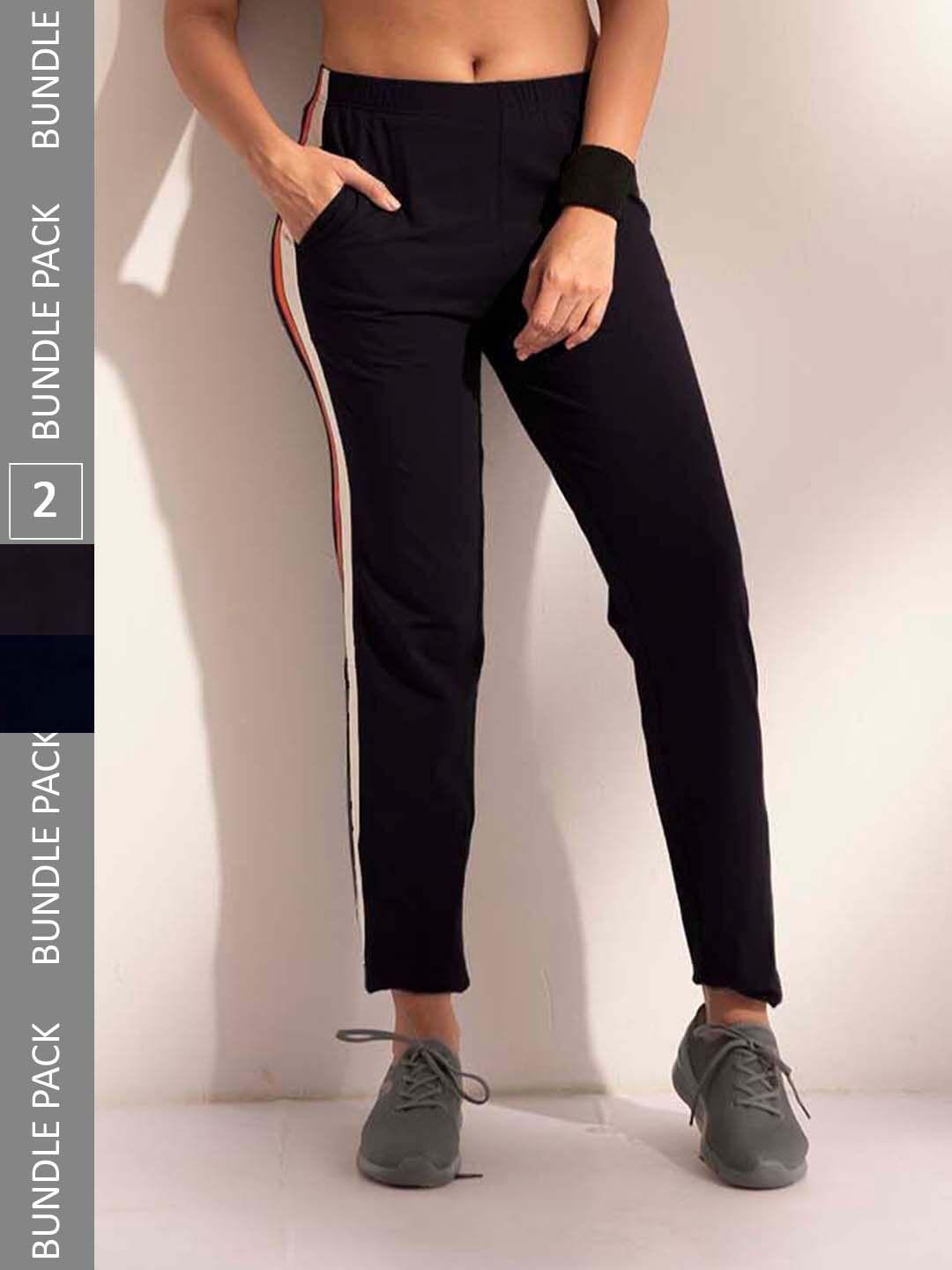 lyra-women-pack-of-2-assorted-cotton-relaxed-fit-anti-odour-outdoor-cotton-track-pants