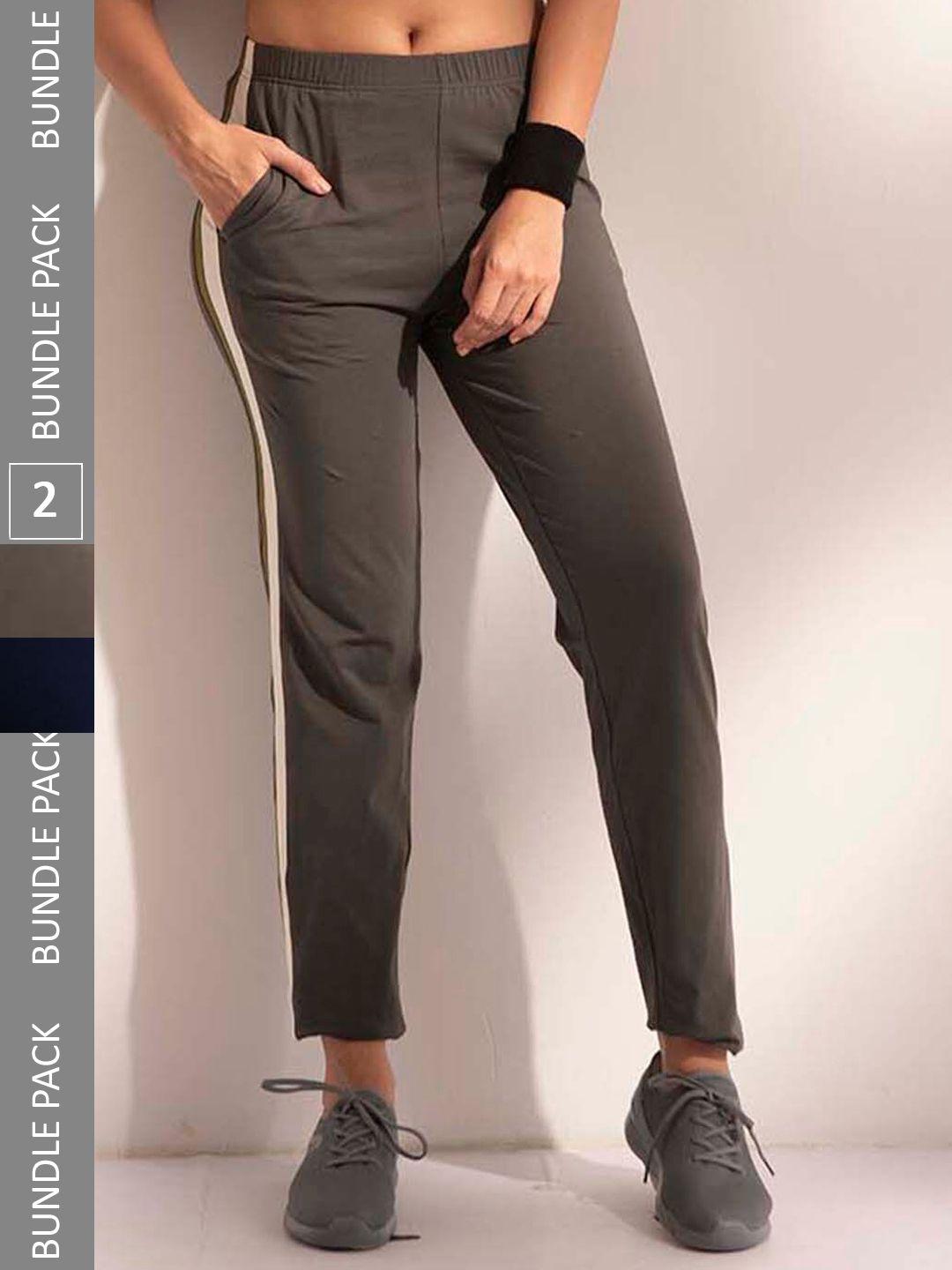 lyra-women-pack-of-2-assorted-cotton-relaxed-fit-anti-odour-track-pants