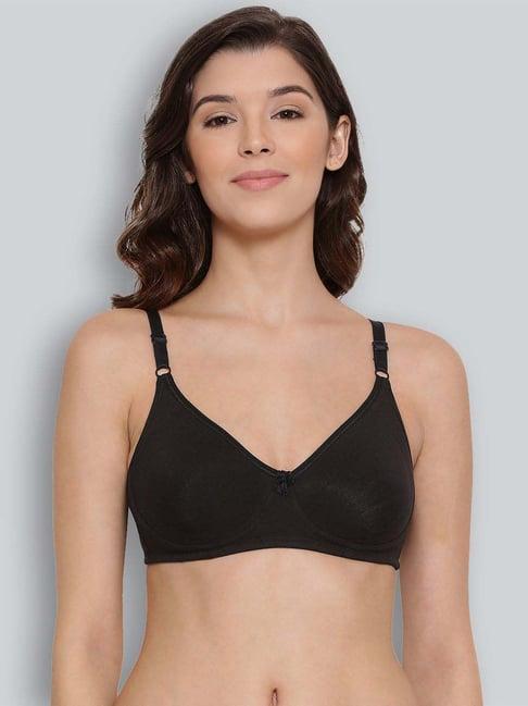 lyra black cotton everyday bra