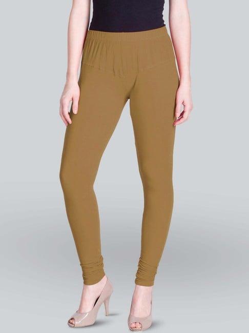 lyra brown cotton full length leggings