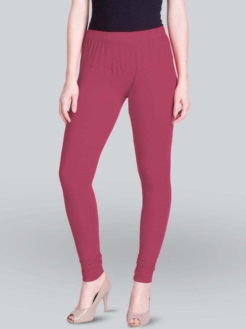 lyra fuchsia cotton full length leggings