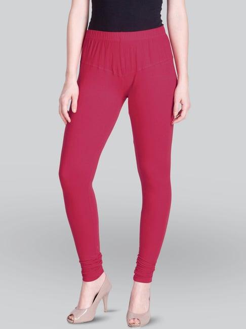 lyra fuchsia cotton full length leggings