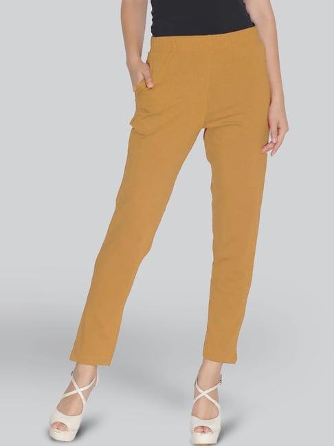 lyra golden cotton ankle length pants