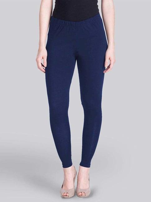 lyra indigo cotton ankle length leggings