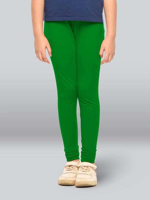 lyra kids green skinny fit leggings