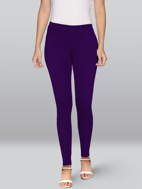 lyra lavender premium cotton ankle length leggings