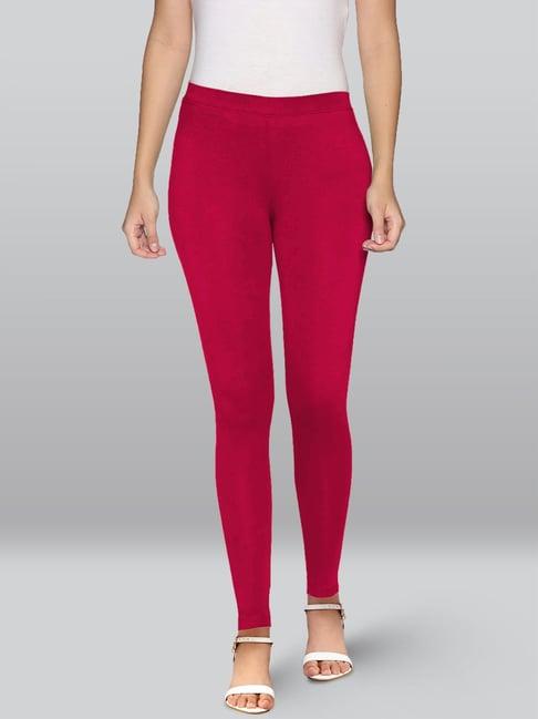 lyra magenta premium cotton ankle length leggings