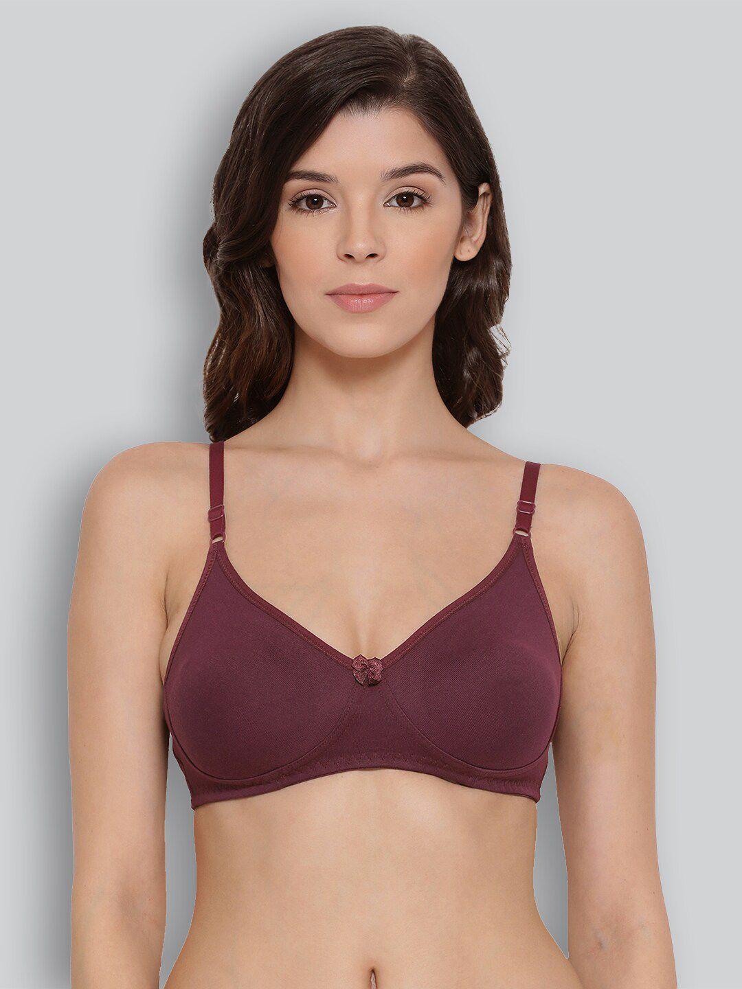 lyra maroon bra underwired