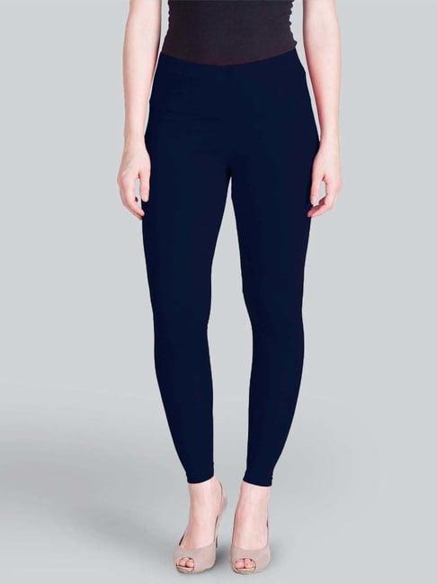 lyra navy cotton ankle length leggings