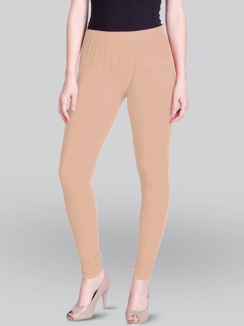 lyra peach cotton full length leggings