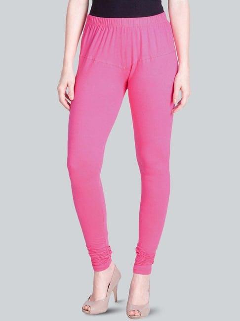 lyra pink cotton full length leggings