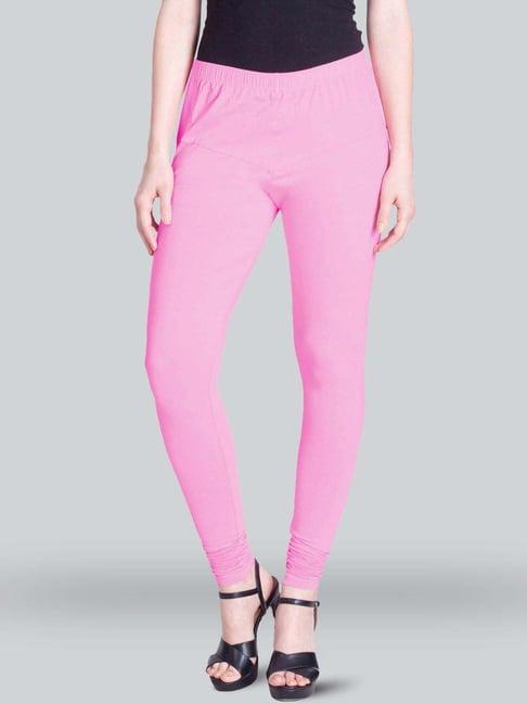 lyra pink cotton full length leggings