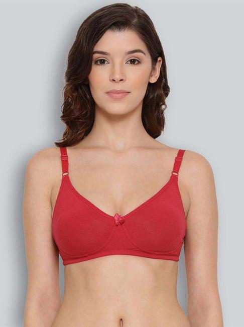 lyra red cotton everyday bra