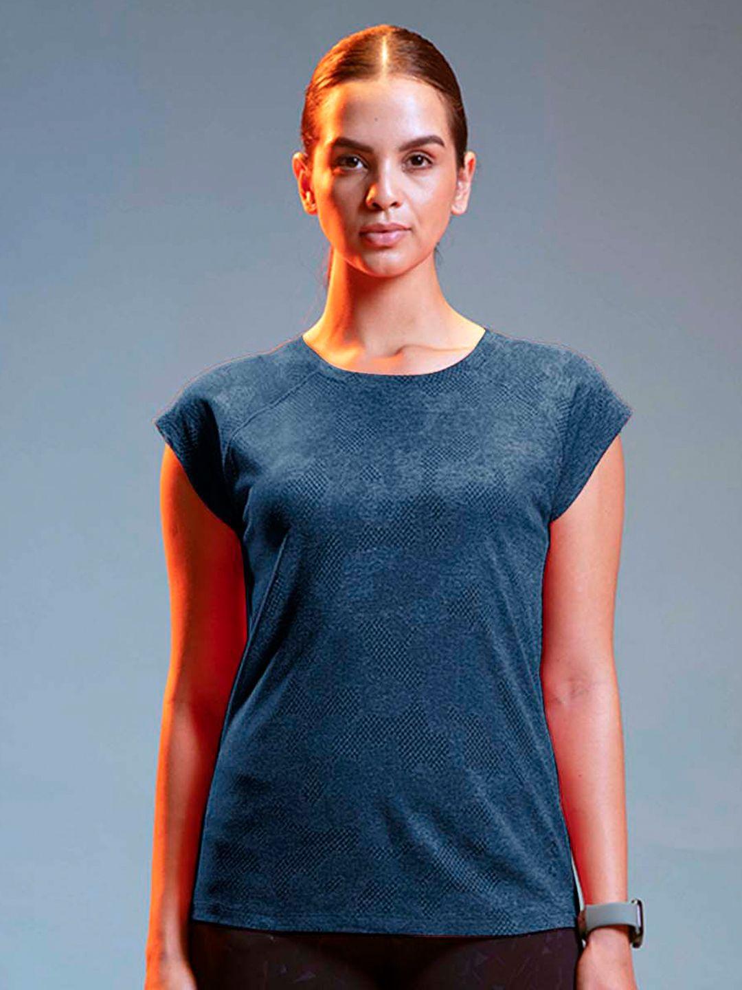 lyra self design raglan sleeves regular fit sports t-shirts