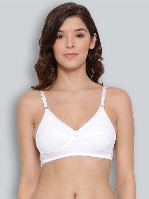 lyra white cotton everyday bra