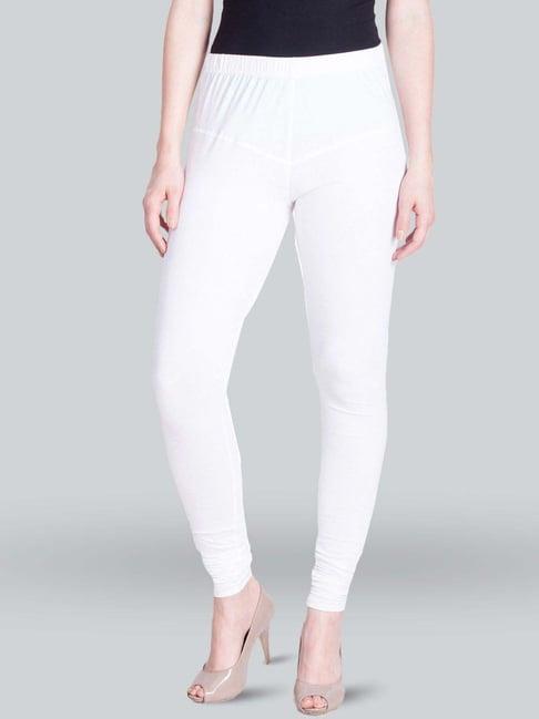 lyra white cotton full length leggings