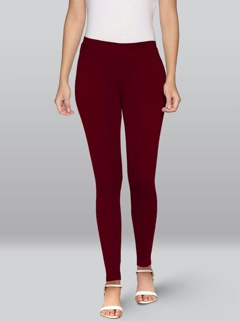 lyra wine premium cotton ankle length leggings