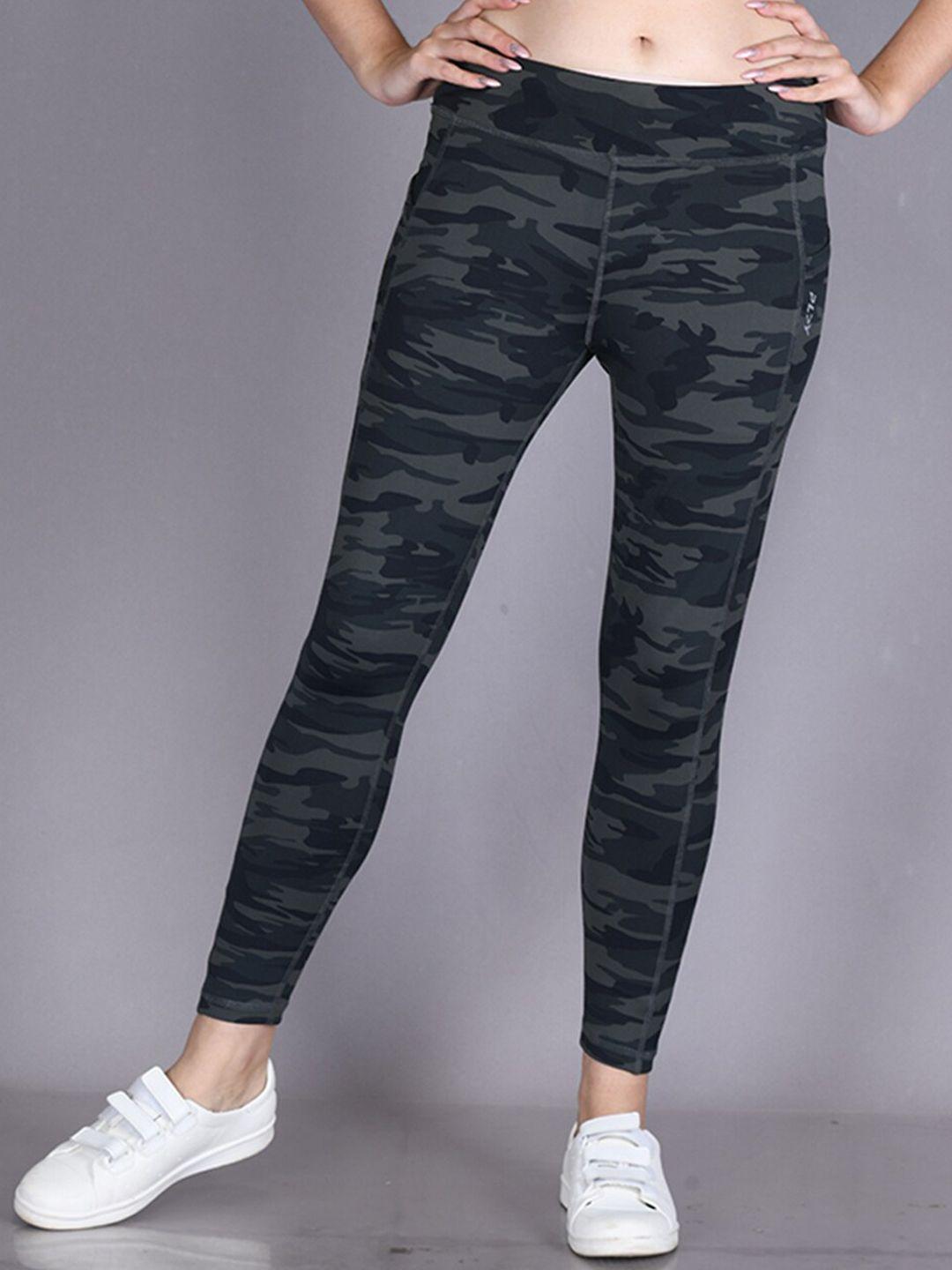 lyra women camouflage printed rapid-dry ankle-length sports track pant