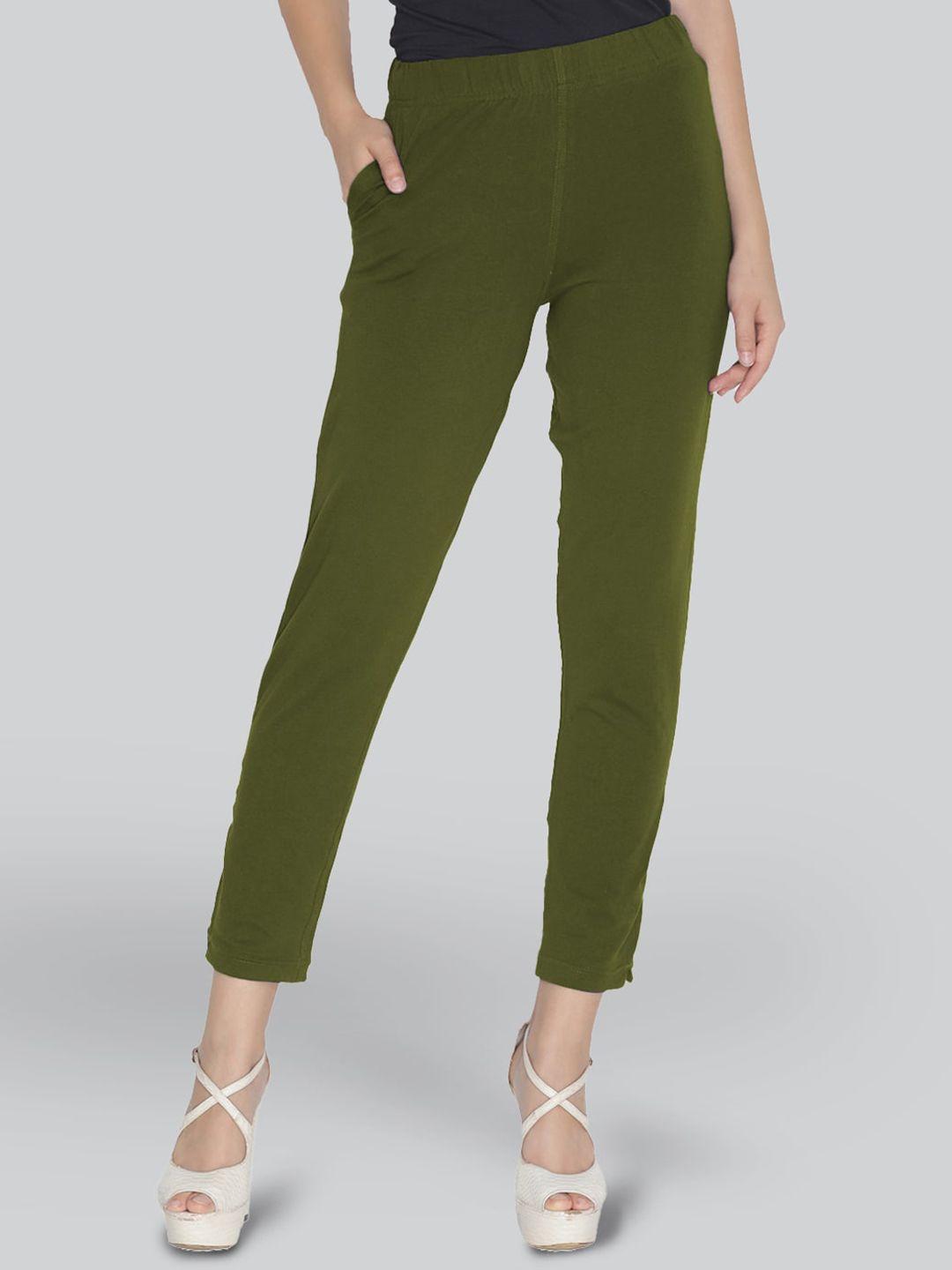 lyra women mid-rise original cotton trousers