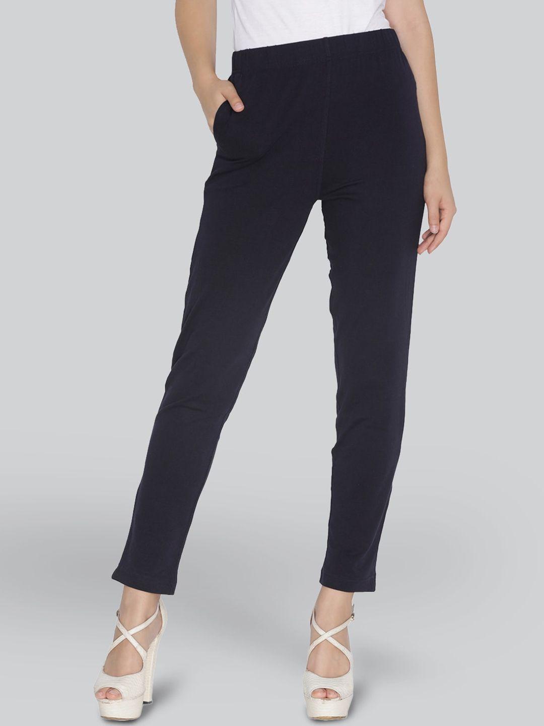 lyra women mid-rise original cotton trousers