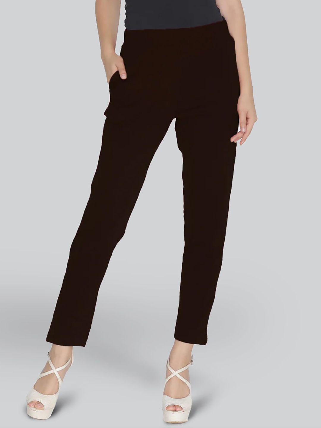 lyra women original mid-rise plain trousers