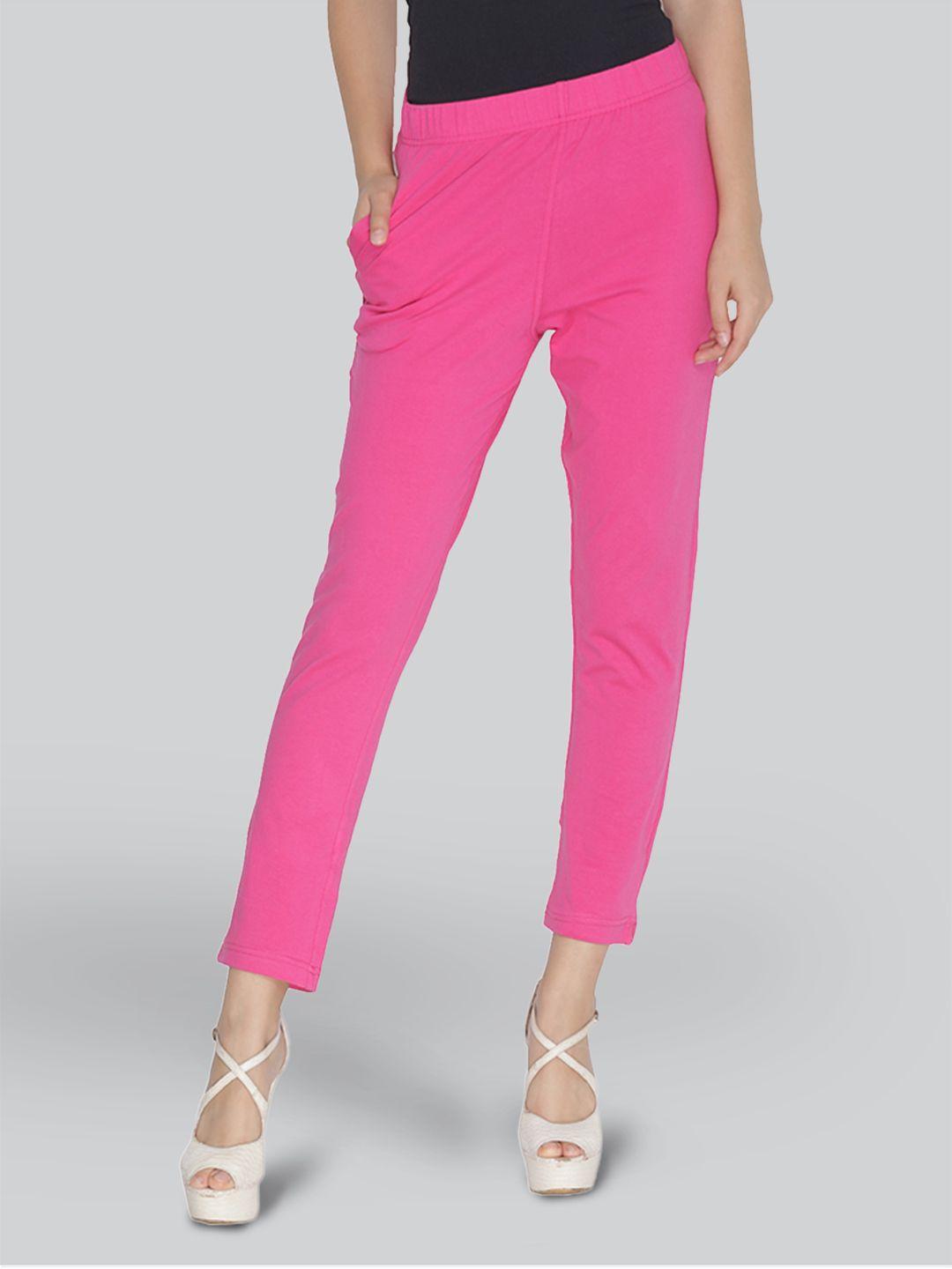 lyra women pink smart trousers