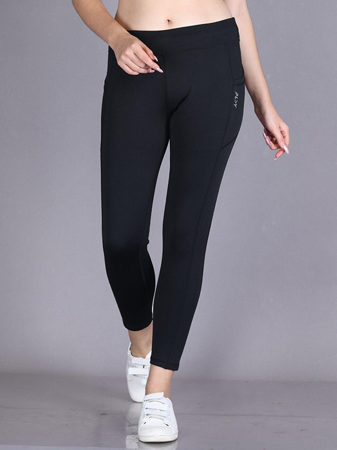 lyra women plus size rapid-dry slim-fit gym tights