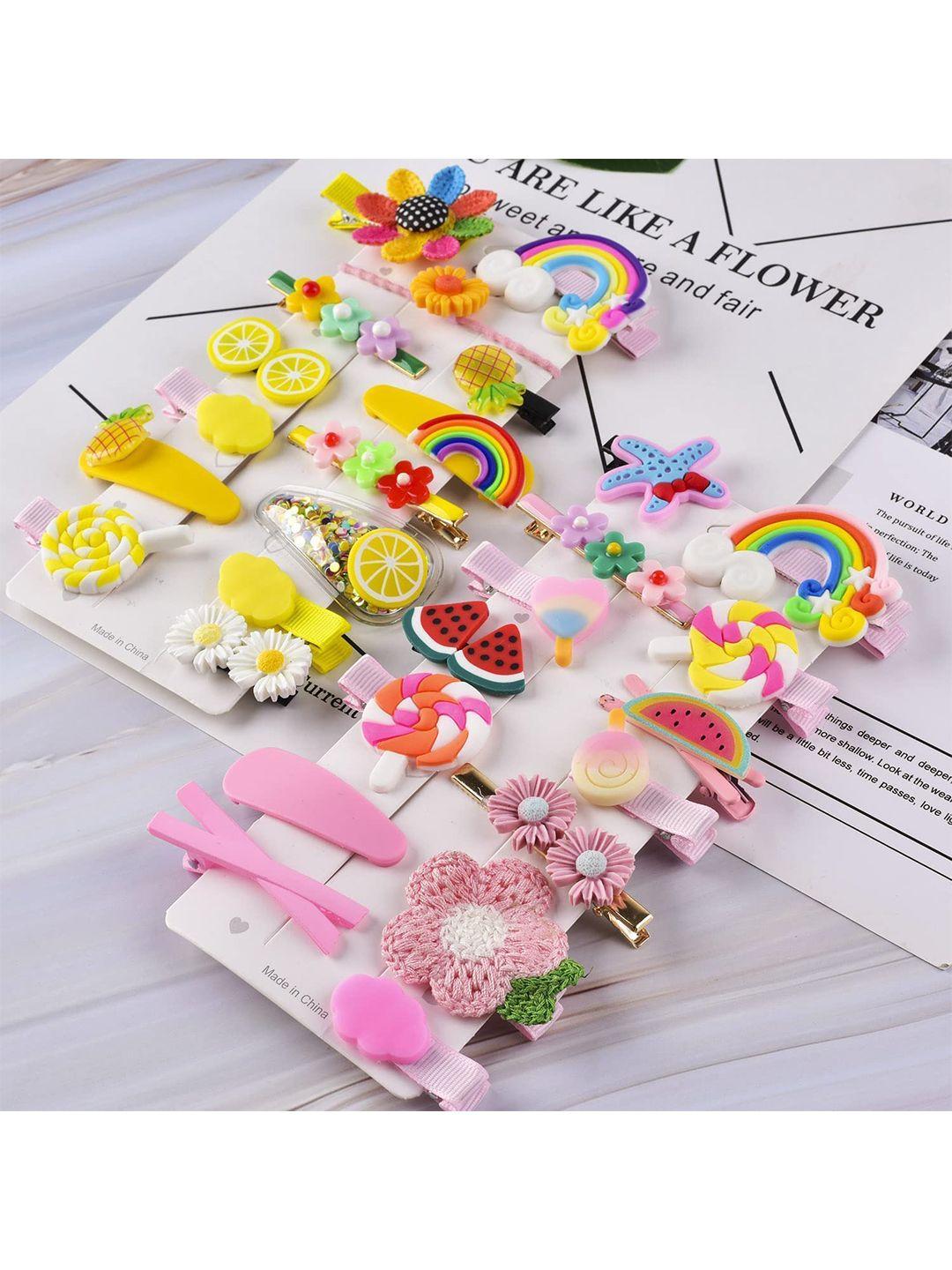 lytix girls 14pcs beaded unicorn ice cream hair accessory set