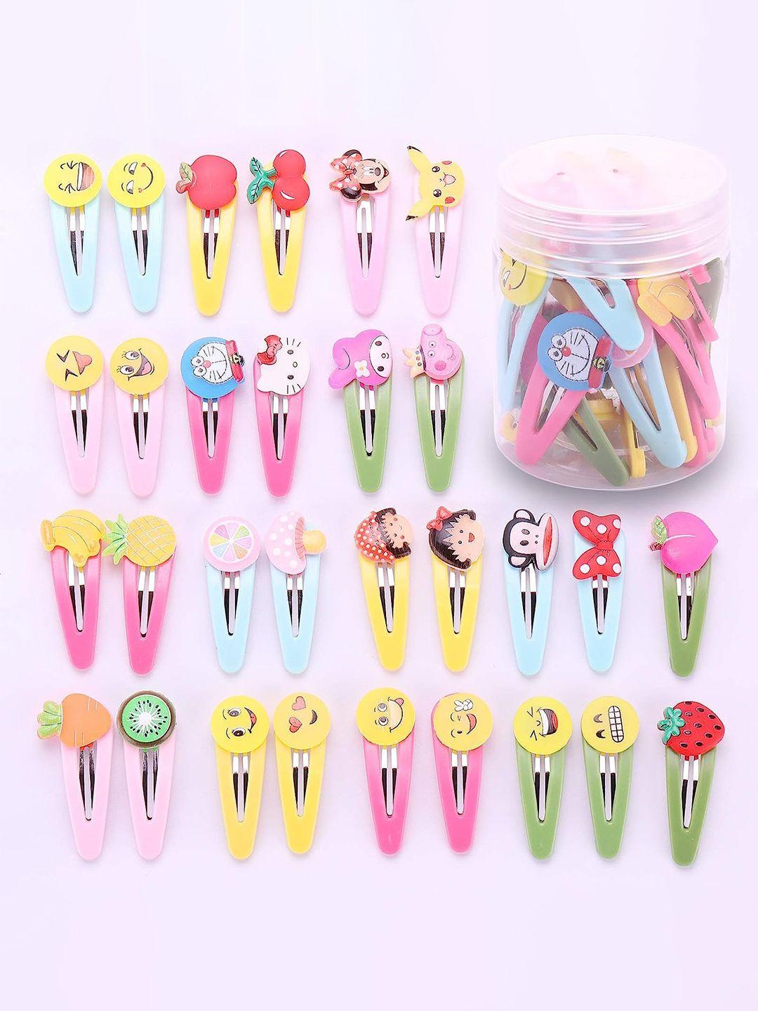 lytix girls set of 20 different designs tic tac hair clips