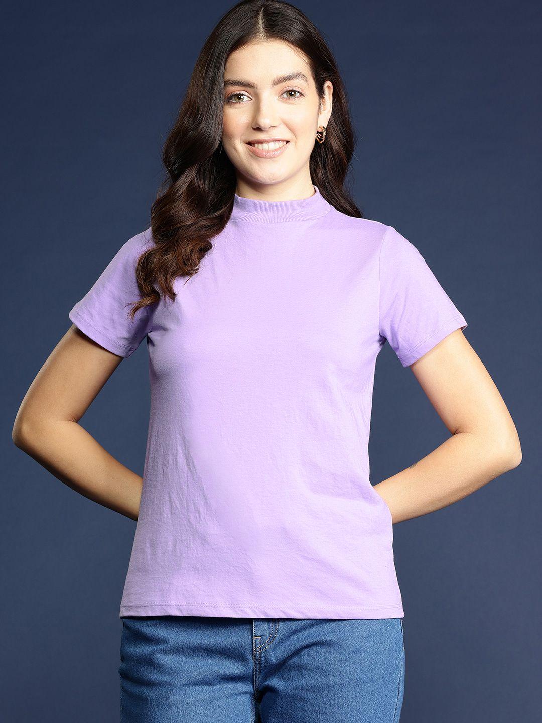 m&h easy high neck t-shirt