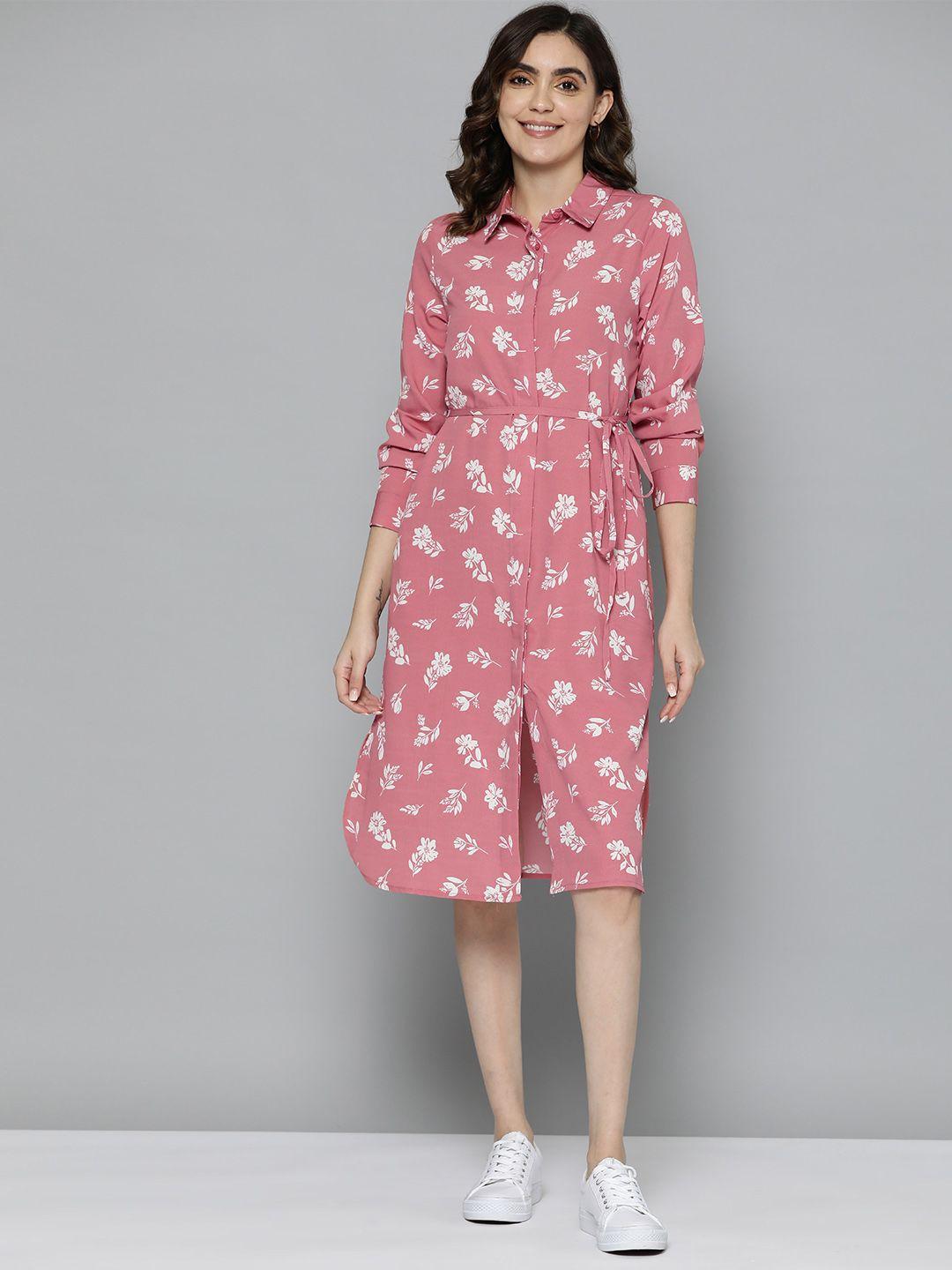 m&h our water floral print shirt style sustainable dress