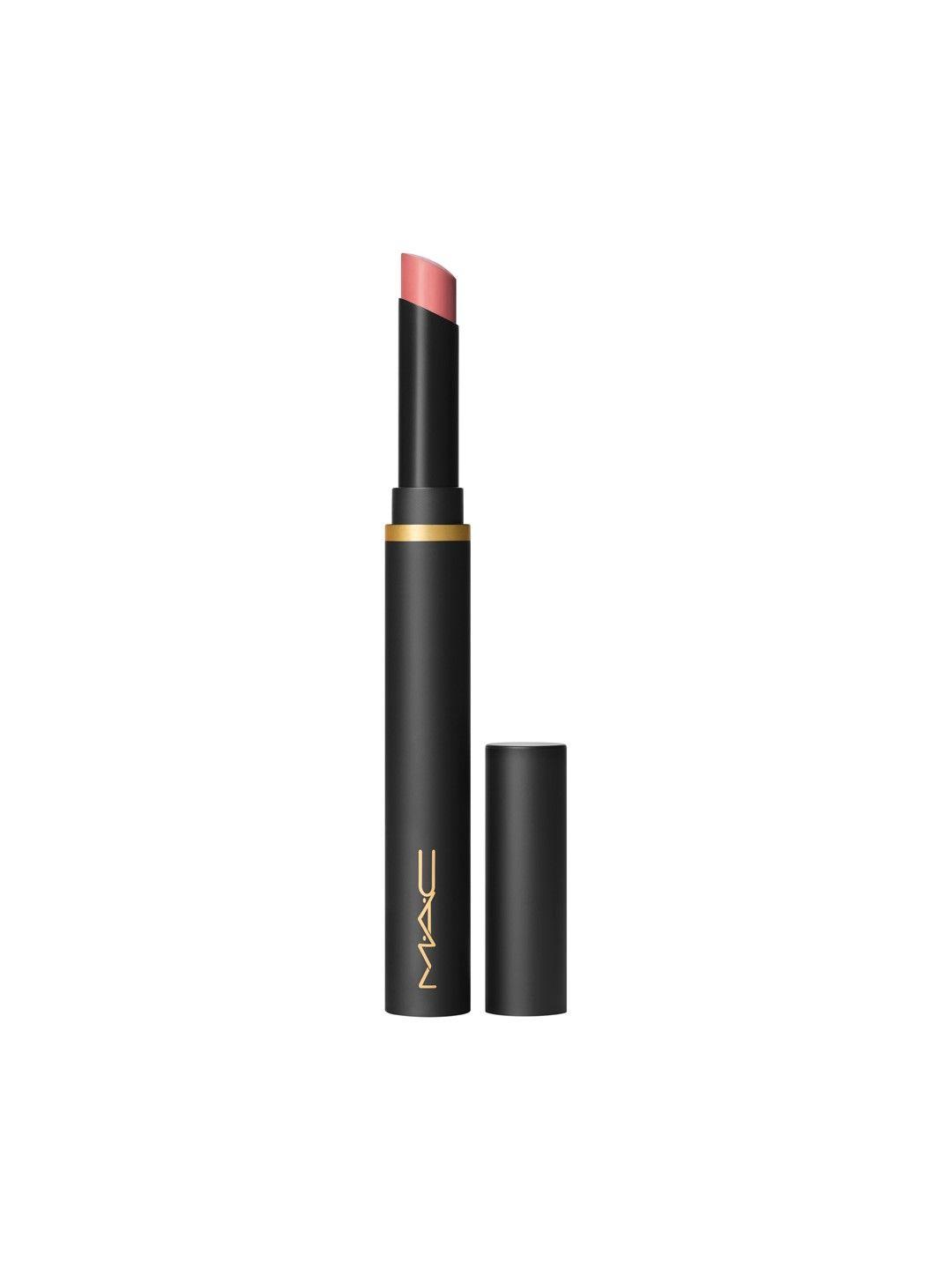m.a.c powder kiss velvet blur slim lipstick - peppery pink