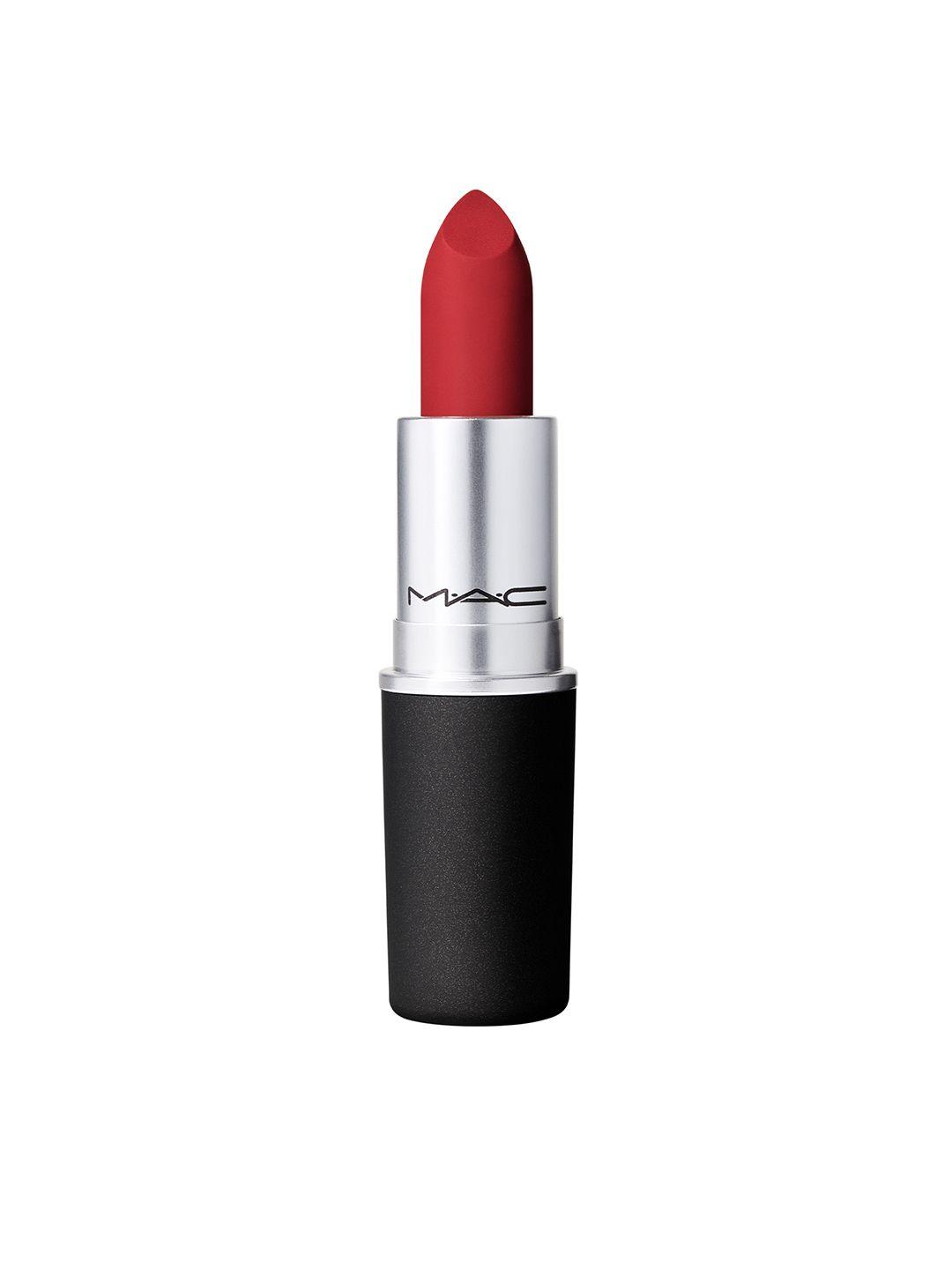 m.a.c rubys crew powder kiss lipstick 3g - ruby new