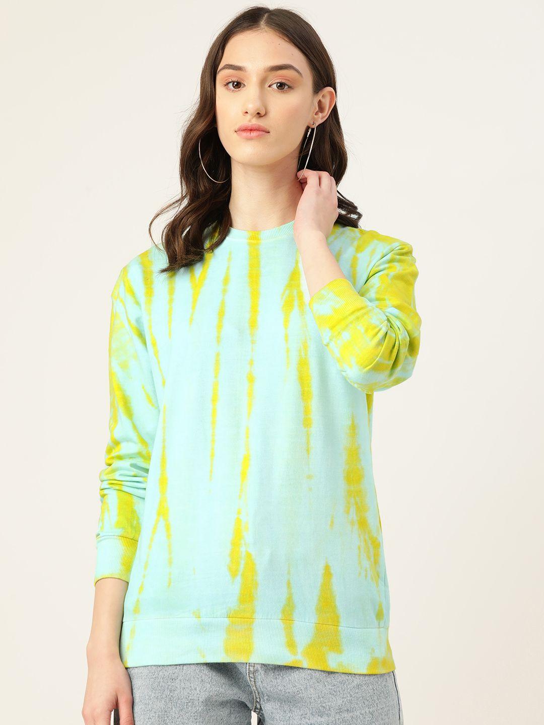 maaesa women abstract printed sweatshirt
