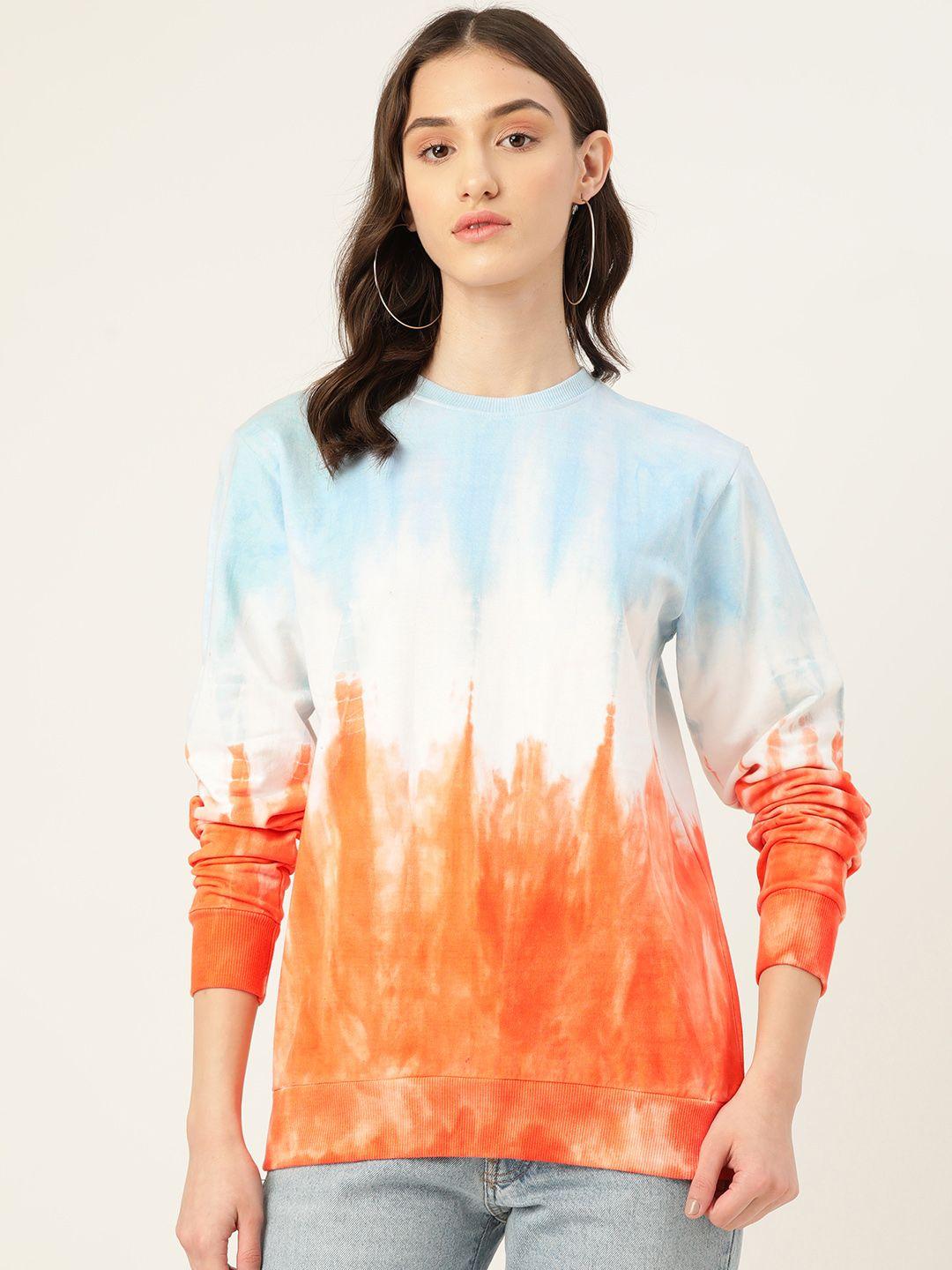 maaesa women abstract printed sweatshirt