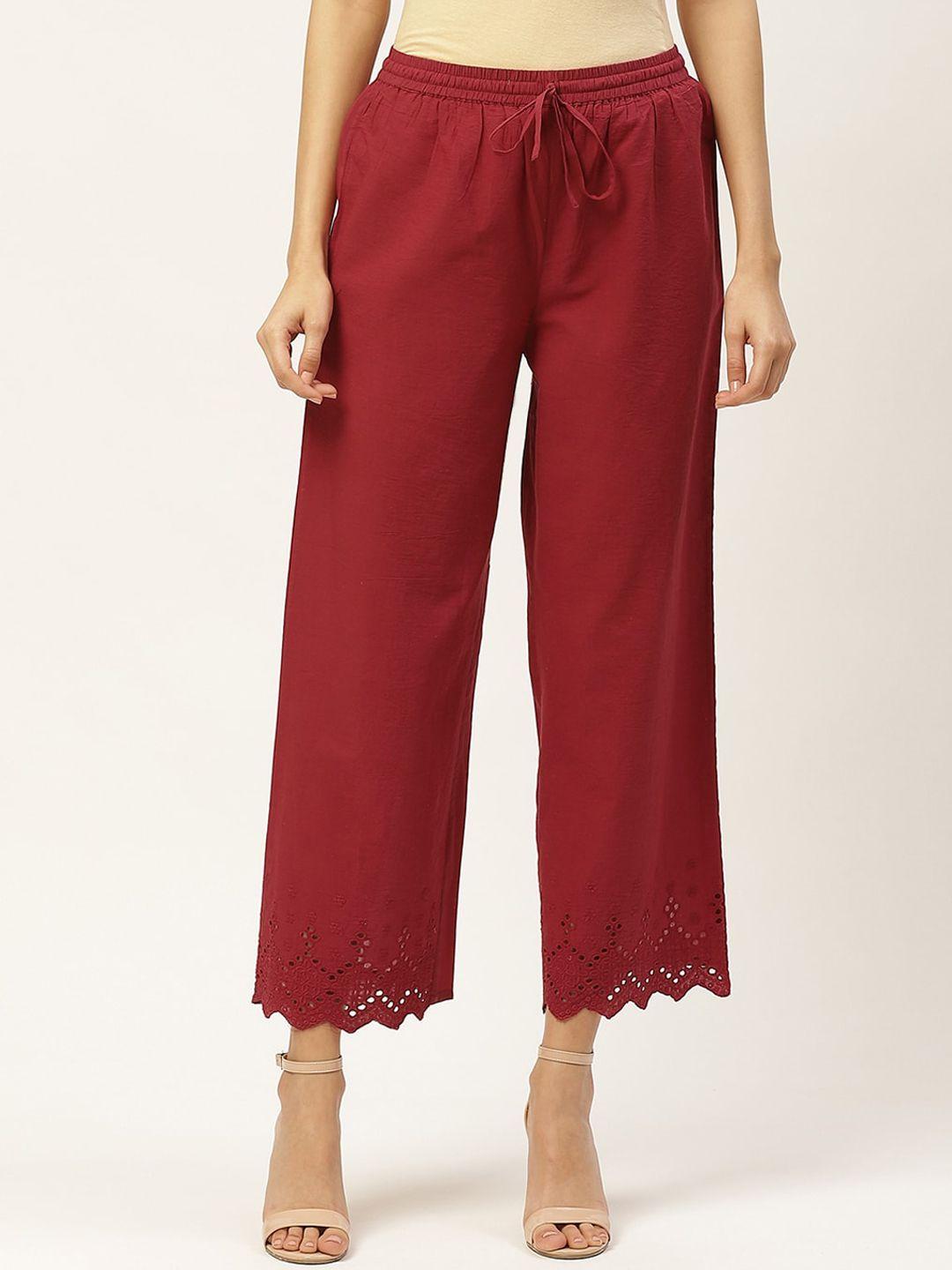 maaesa women regular cotton palazzos