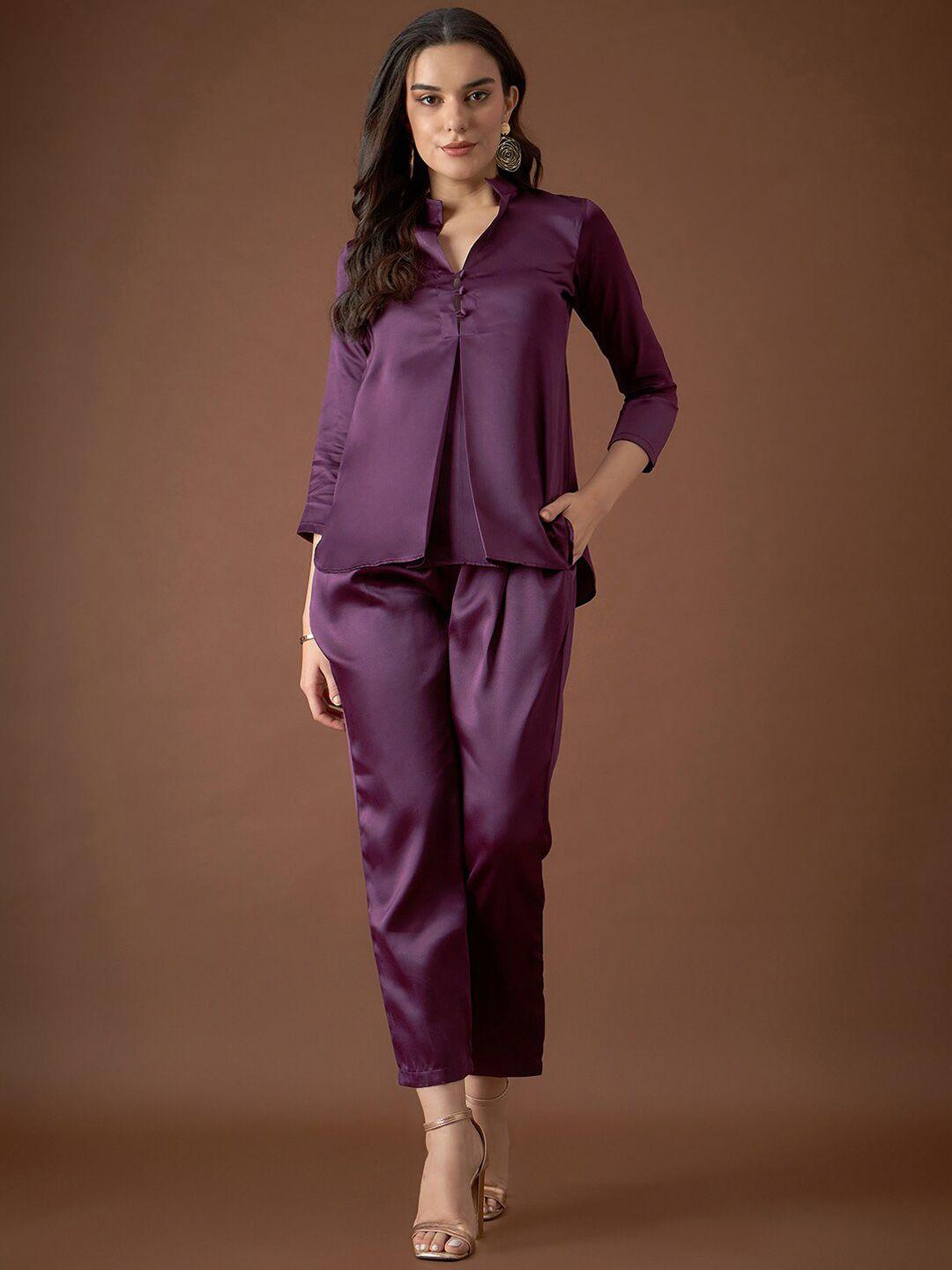 mabish by sonal jain shirt with trouser co-ords