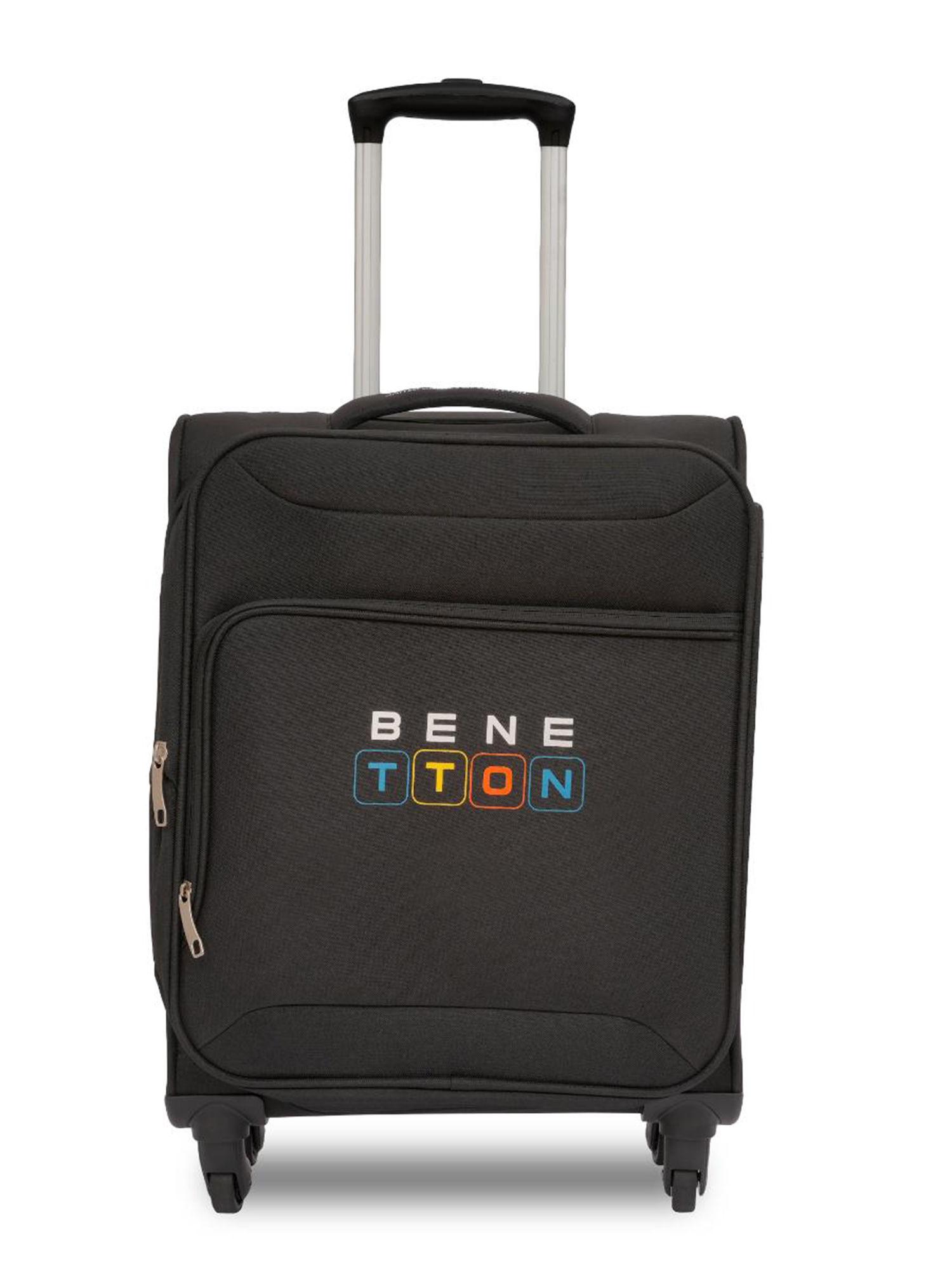 macau unisex soft luggage black, tsa lock trolley bag