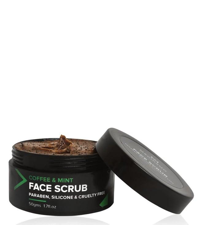 machismo coffee & mint face scrub - 50 gm