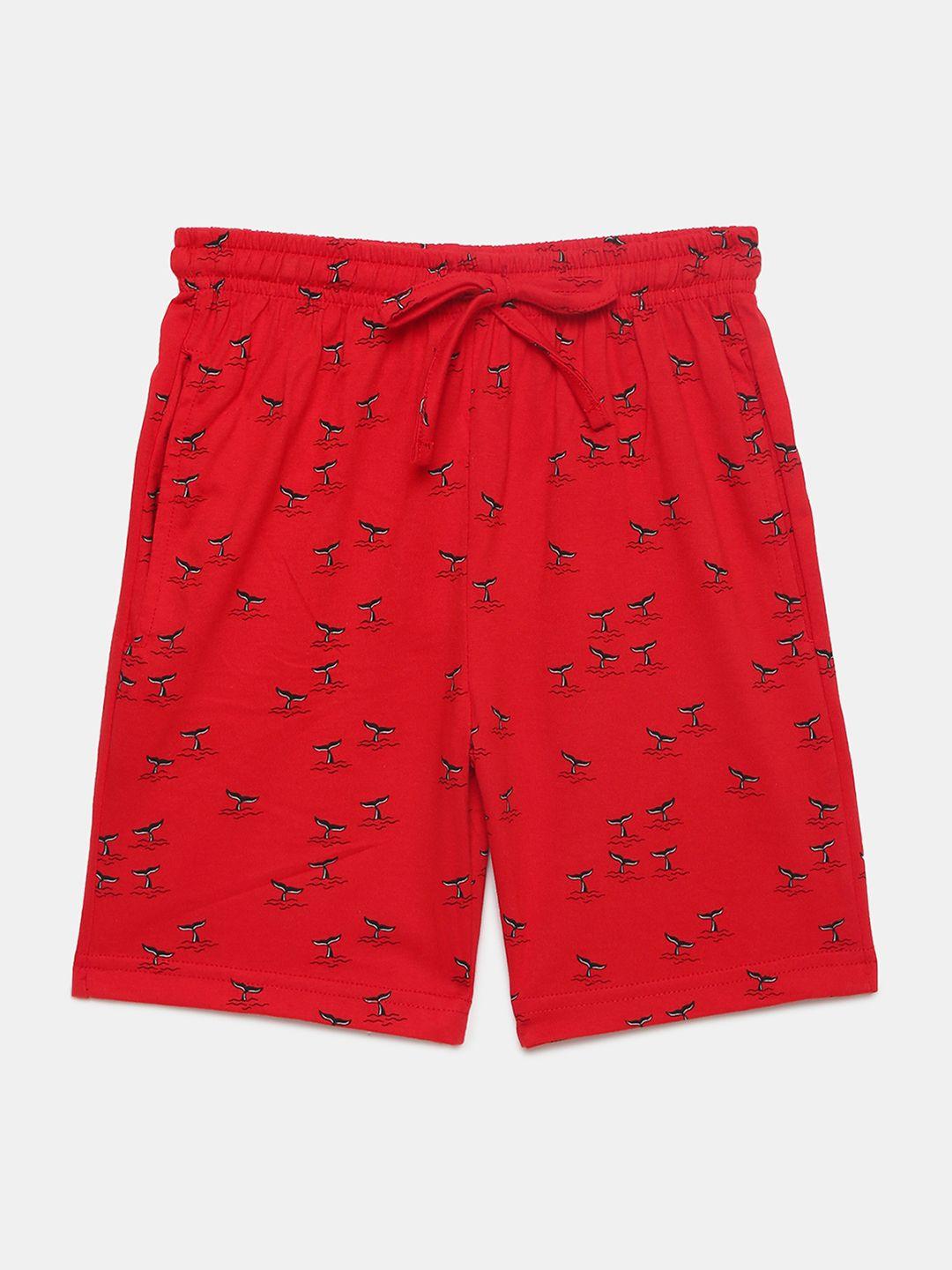 mackly boys conversational printed pure cotton lounge shorts