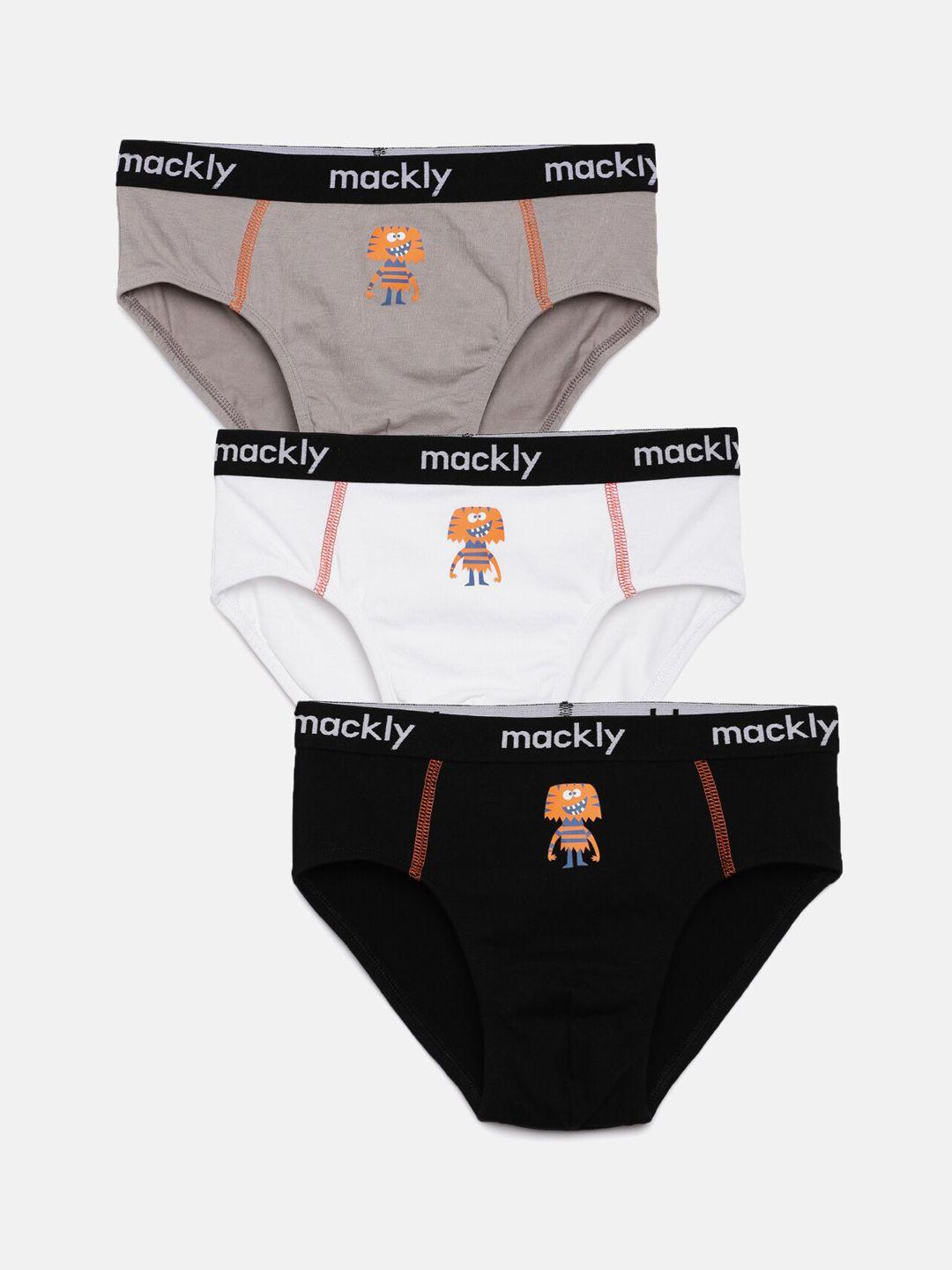 mackly boys pack of 3 basic briefs