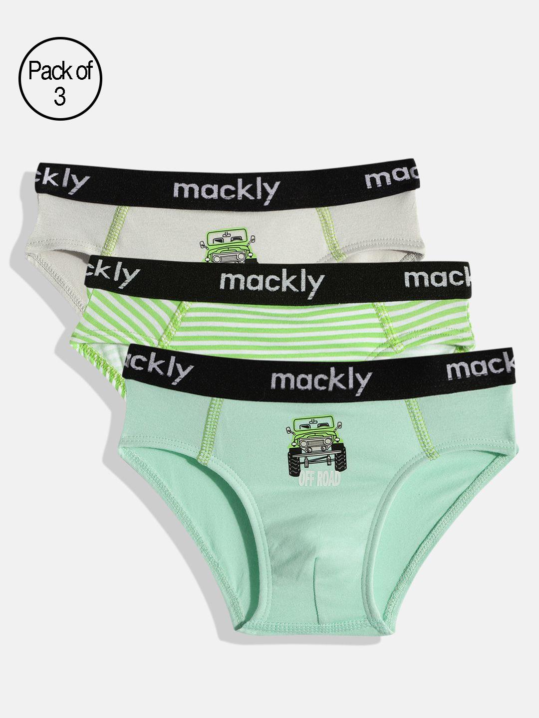 mackly boys pack of 3 pure cotton basic briefs mb-53-2-4 yrs
